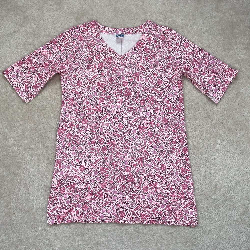 Rip Skirt Loralei Pink Sleep Shirt Bamboo Cotton Blend Womens M/L Mini Dress